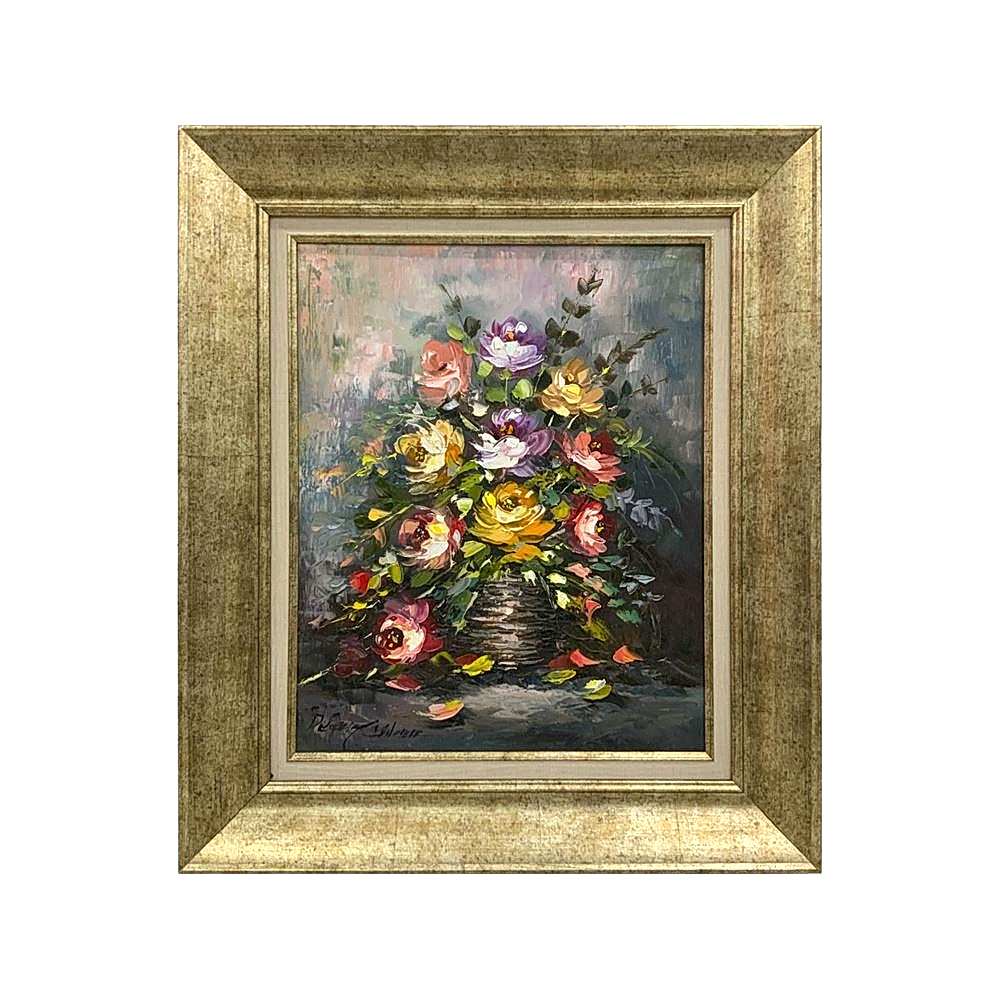 Yağlı Boya Tablo Vazoda Çiçekler 60X70 cm