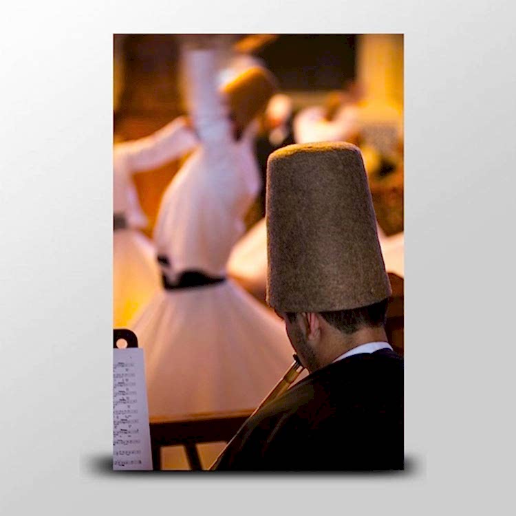 Mevlevi Semazen Temalı Kanvas Tablo