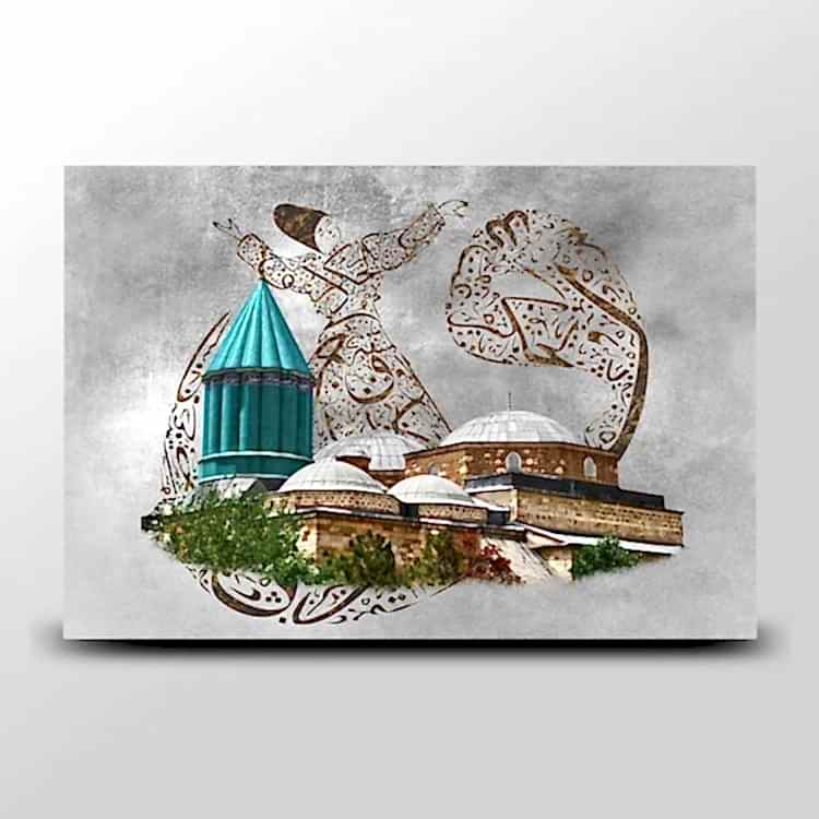 Mevlevi Semazen Temalı Kanvas Tablo