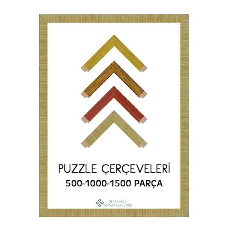 Puzzle Çerçevesi Eskitme 30 mm (Tüm Ölçüler) 50x70 cm Çerçeve 35x50 cm