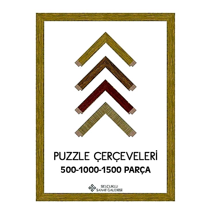 Puzzle Çerçevesi Eskitme 30 mm (Tüm Ölçüler) 50x70 cm Çerçeve 35x50 cm
