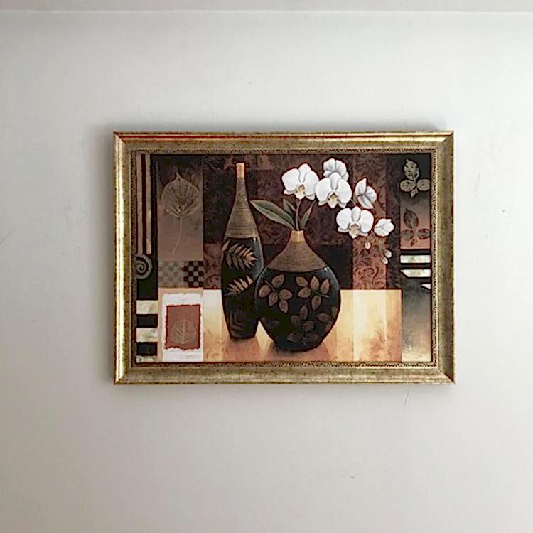 İkili Vazo Dekoratif Tablo 60x80 cm