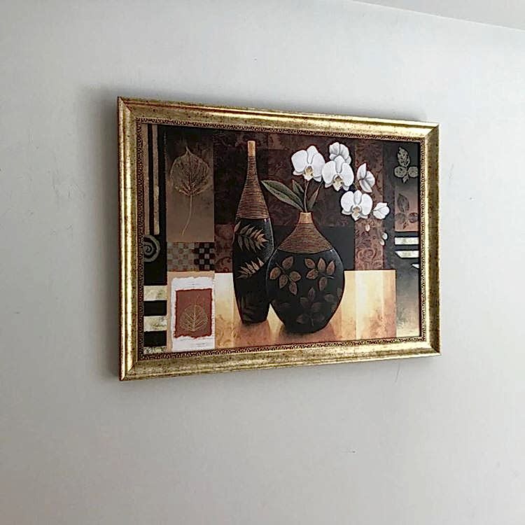 İkili Vazo Dekoratif Tablo 60x80 cm