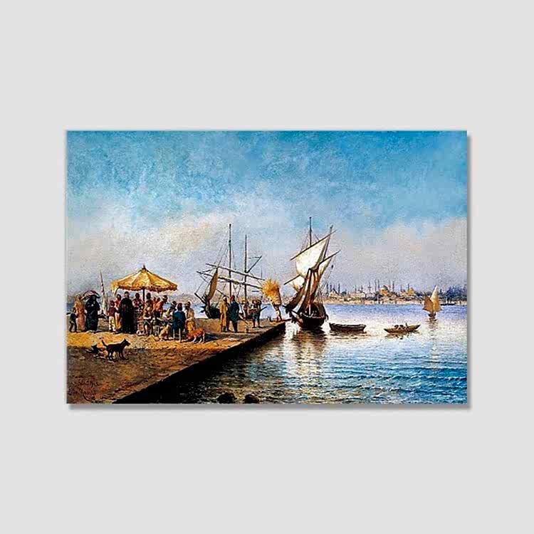 Kadıköy İskelesinde Satıcılar