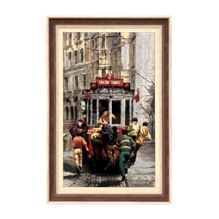 İstanbul Taksim 56x86 cm Tablo