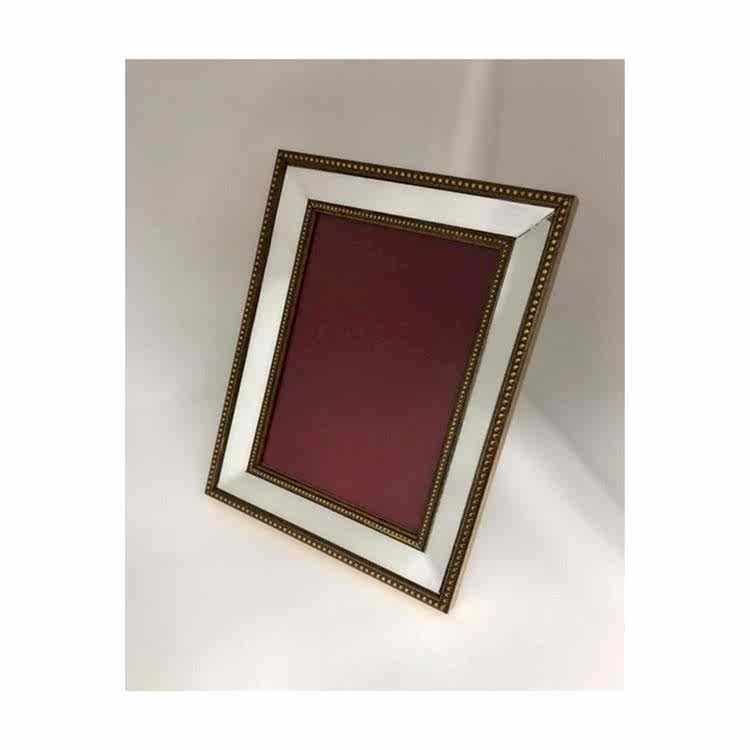 Dekoratif Aynalı Fotoğraf Çerçevesi Ayaklı Yaldız