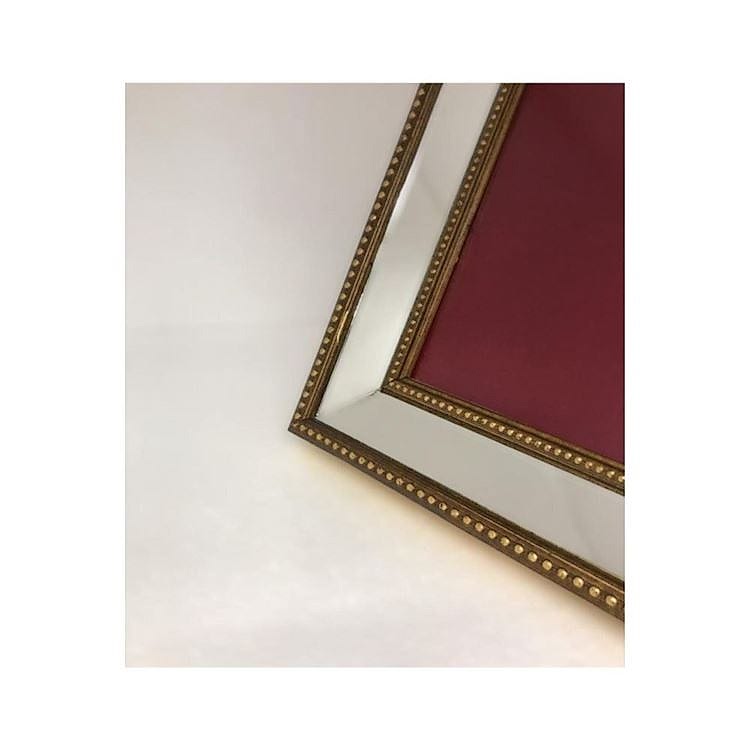 Dekoratif Aynalı Fotoğraf Çerçevesi Ayaklı Yaldız