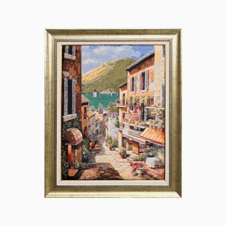 İtalyan Sokağı 57x72 cm Goblen Tablo