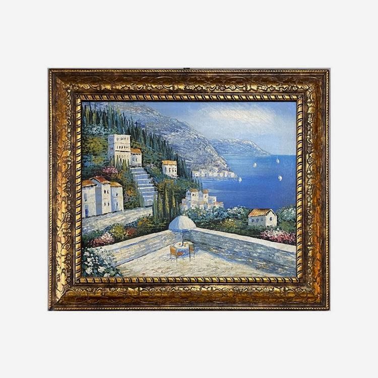 Deniz Manzara Yağlıboya Tablo 68x77 cm