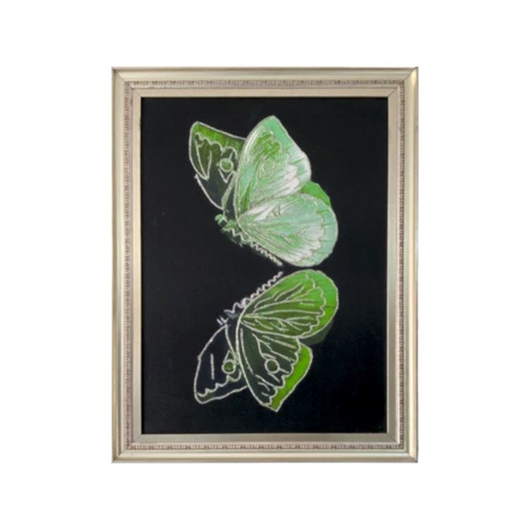 Dokulu Kelebek Tablo 60x80 cm