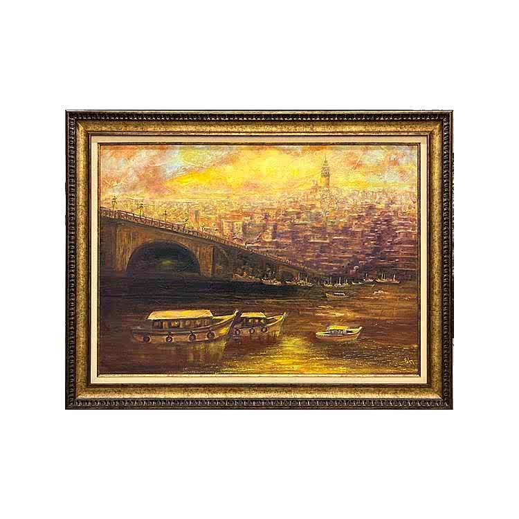 Galata Köprüsü Yağlıboya Tablo 90x120 cm
