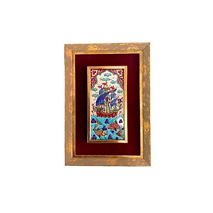 Çini Tablo Kalyon 23x33 cm