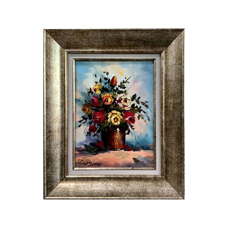 Yağlı Boya Tablo Vazoda Çiçek 50X60 cm