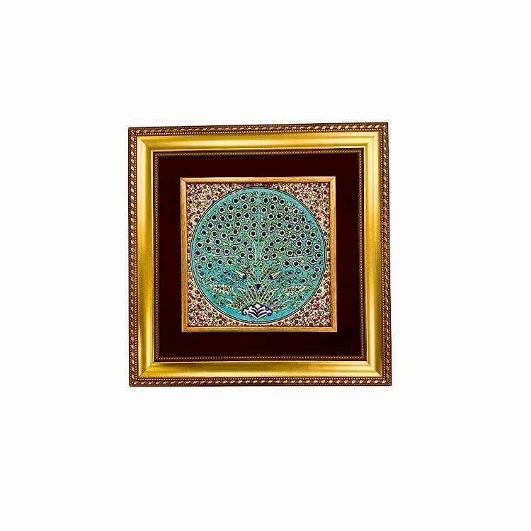 Çini Tablo Hayat Ağacı 35x35 cm